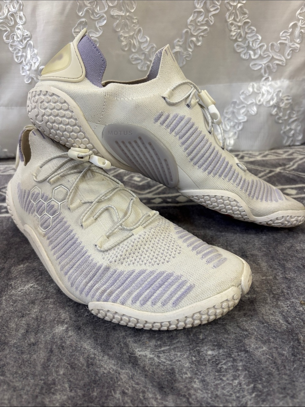Vivo barefoot Women’s purple heather Knit Athletic Shoe — with Lavender Accents